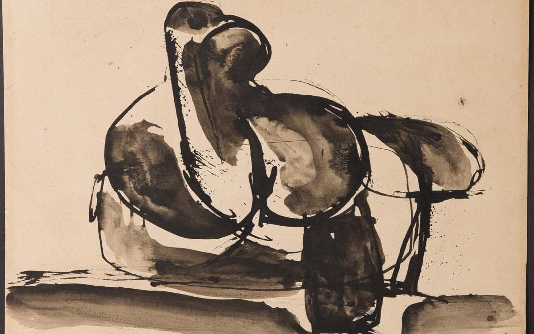Vrouw abstract robust
